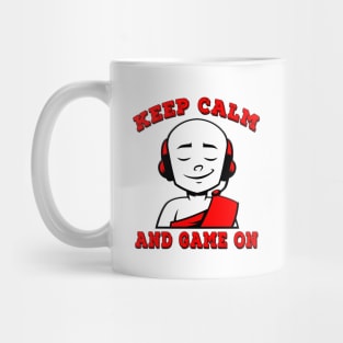 Keep Calm And Game On Red Mug